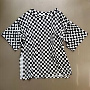 Blakely Oversized Checkerboard Tee XS Skater Emo Alt Y2K Top